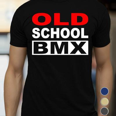 TEMU Bmx Men's Short Sleeve T-shirt Summer T-shirt Top Image