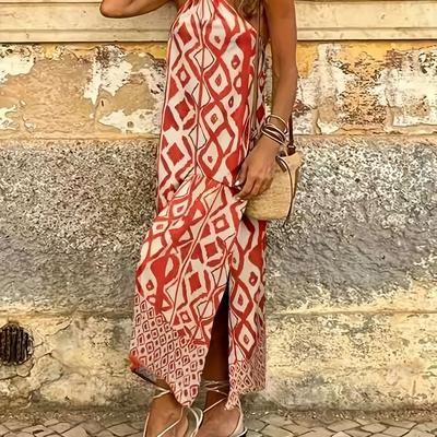TEMU 2025 New Sleeveless Flowy Lightweight Outfit Versatile Women's Dress Image