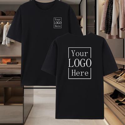 TEMU Men's Custom T-shirt, Personalized Shirt Design Text Logo Print, Family Teams Fun Tee Image