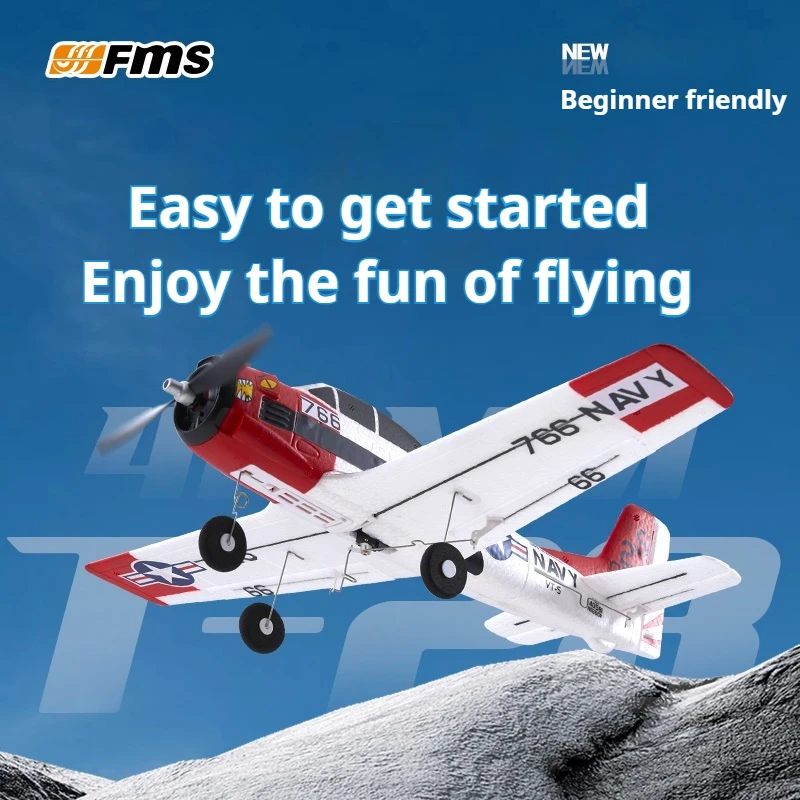 FMS 410 mm T-28 Trojan Fixed Wings Einführungsmodell mit elektronischer Fernbedienung, Anfängerflugzeug aus dem Zweiten Weltkrieg Image