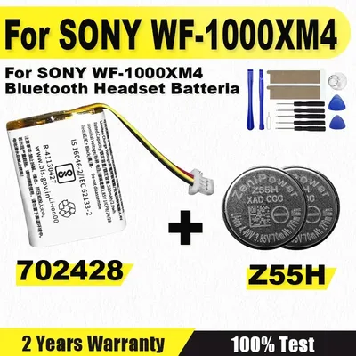 Brandneue Z55H 3,85 V 70 mAh ersetzen Batterie für SONY WF-1000XM4 Bluetooth Ohrhörer Headset Batteria + kostenlose Geschenkwerkzeuge Image