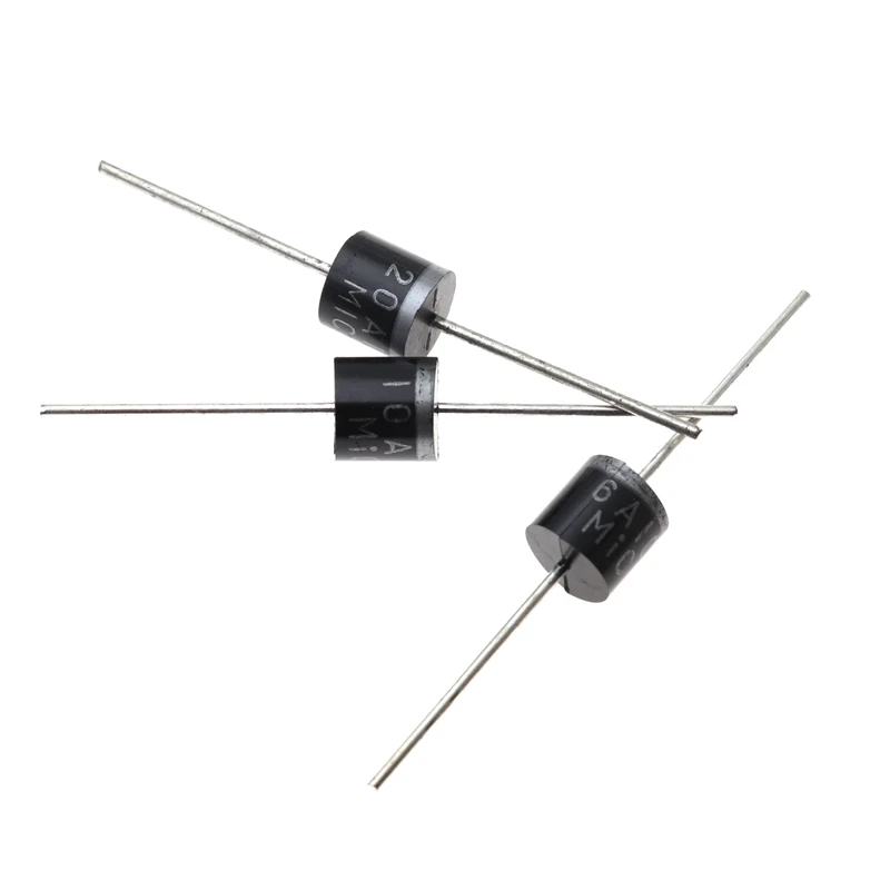 10PCS Gleichrichterdiode 6A 10A 1000V DO-27 Elektrische Axial Gleichrichterdioden Kit 6A10 10A10 Image