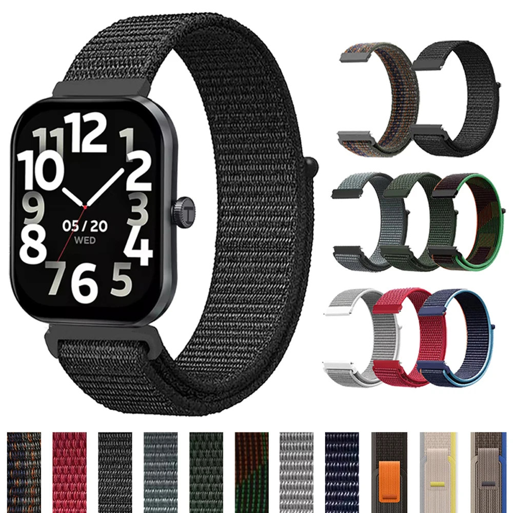 20 22 mm Uhrenarmband für Haylou RS4 Plus/RS4/LS02 Nylonarmband für Haylou Solar 5 Ultra/GST/RT3/R8/S8/S6/Watch 2 Pro Sportarmband Image