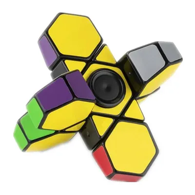 DianSheng Finger Rotation Sechs Achsen Eine schichten Zauberwürfel Weiß/Schwarz Geschwindigkeit Cube Professionelle Cubo Magico Spielzeug Für Kinder geschenk Image