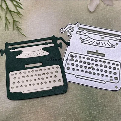 Typewriter decoration Metal Cutting Dies Stencils For DIY Scrapbooking Decorative Embossing