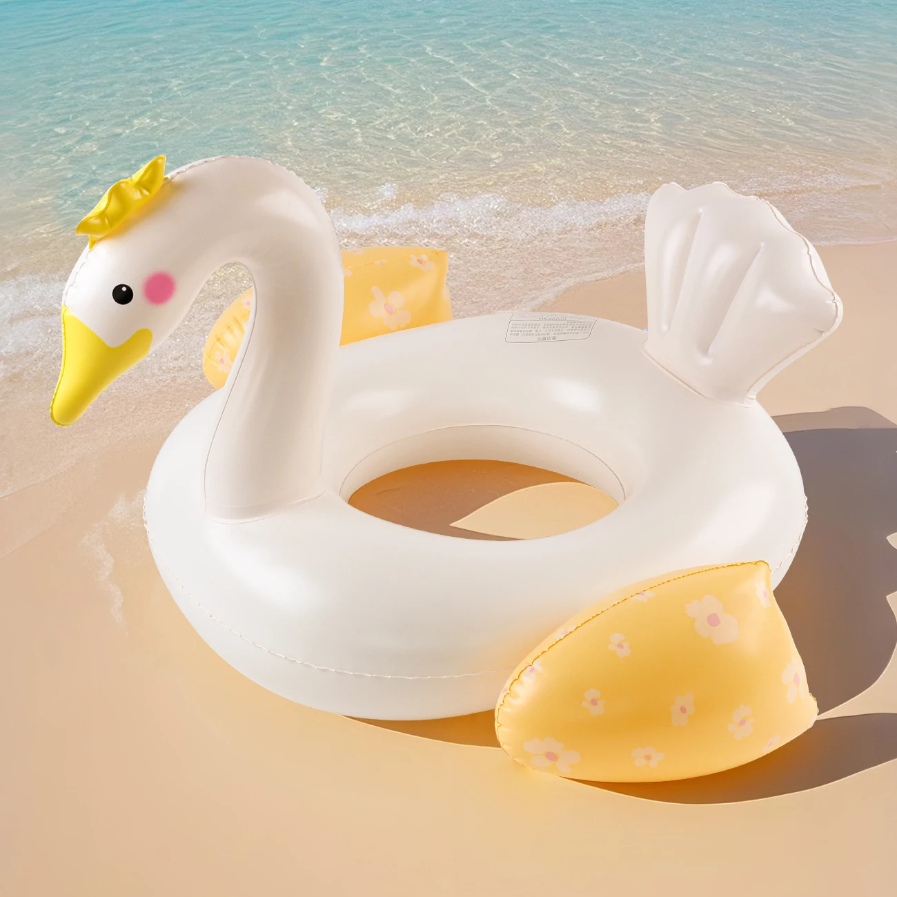Flotteurs de piscine en forme de cygne, anneau de bain d'été, aide à la natation sur la plage et la piscine, jouets de plage Gea de sécurité aquatique pour fête à la piscine, 1 pièce