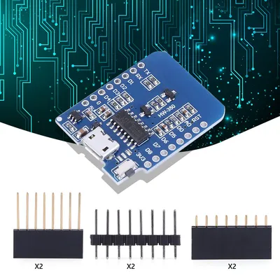 1-2 Set WAVGAT D1 Mini TYPE-C USB ESP8266 ESP-12F CH340G V2 WIFI Entwicklung Board D1 Mini NodeMCU Lua IOT bord 3,3 V Mit Pins Image