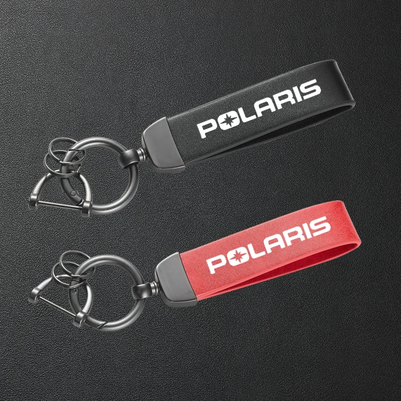 Hochwertiger Leder-Auto-Schlüsselanhänger, Schlüsselanhänger für POLARIS Autozubehör Image