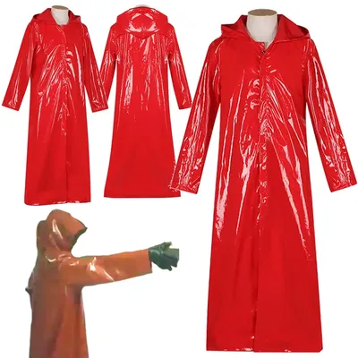 Simone Perri Cosplay Fantasy Kleidung Roter Mantel Gruselfilm Angst Straße Abschlussball Königin Kostüm Verkleidung Erwachsene Männer Fantasia Outfits Image