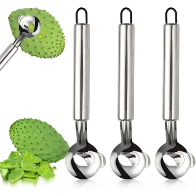 Stainless Steel Cactus Spine Remover Manual Pasta Cutter Utensils for Cooking Dethorning Tool for Succulent Plants Cactus Peeler