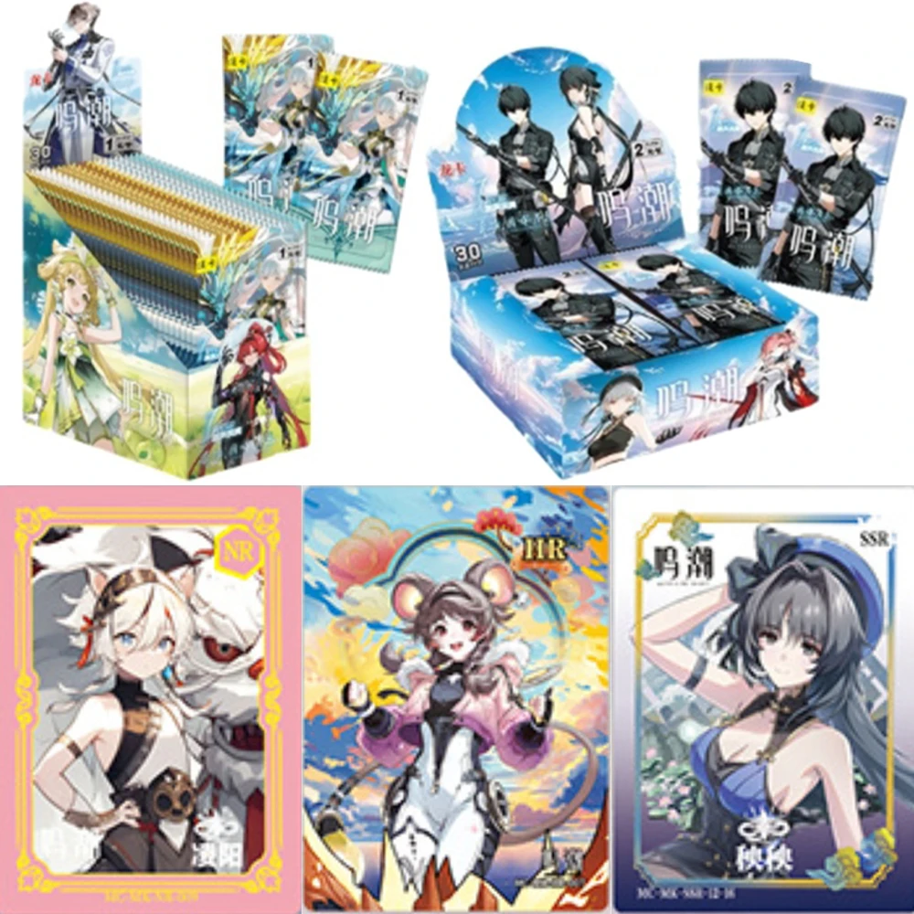 Wuthering Waves Card Tide Celebration Collection Card Animation Online Game Comic Characters Photocard Flash Card Gifts Toys Image