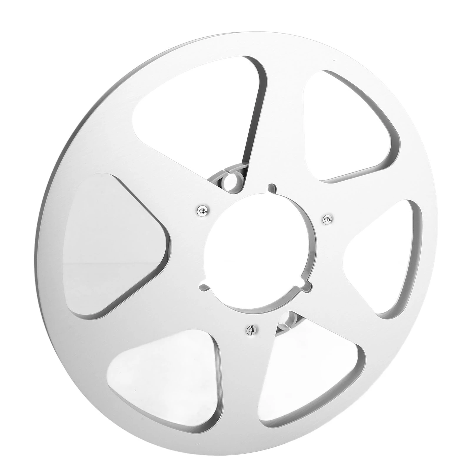 Offene Spule, Aufwickelrolle, Aluminiumlegierung, 6-Loch-Edelstahlschrauben, 1/4 10,5 Zoll, leere Spule für Spule zum Spule, Band-Player Image