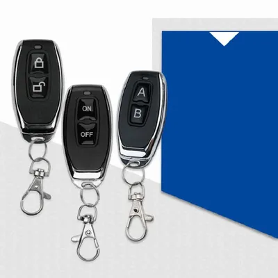433MHz Smart Copy Duplicator Metal Push Button Remote Control Transmitter Lock Unlock 4Button