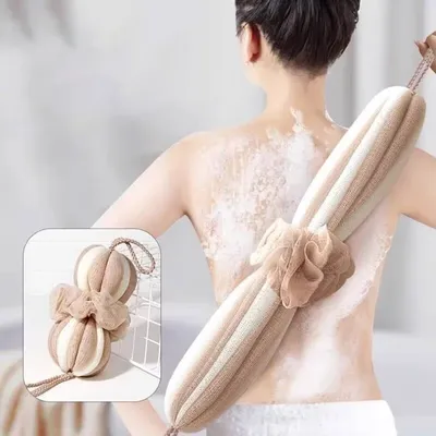 Bath Brush Body Scrub Back Scrubber Washcloth Mesh Shower Loofahs Bath Body Massage Brush Bathroom Anti-Cellulite Sponges Brush