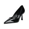 High-Heel-Pumps HÖGL "Högl Pumps Leder", Damen, Gr. 39, schwarz, Leder, casual, Schuhe