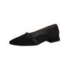 Ballerina PAUL GREEN "Paul Green Ballerinas Veloursleder", Damen, Gr. 38,5, schwarz, Veloursleder, casual, Schuhe