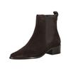 Stiefelette PAUL GREEN "Paul Green Stiefelette Veloursleder/Textil", Damen, Gr. 37,5, braun (mocca), Veloursleder, Textil, casual, Schuhe