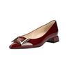 Pumps HÖGL "Högl Pumps Leder", Damen, Gr. 38,5, rot (weinrot), Leder, casual, Schuhe