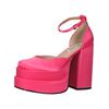 Plateaupumps STEVE MADDEN "STEVE MADDEN Pumps Textil", Damen, Gr. 41, pink, Textil, casual, Schuhe