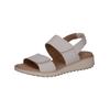 Riemchensandale CAPRICE "Caprice Sandalen Nappaleder", Damen, Gr. 38, weiß, Nappaleder, casual, Schuhe