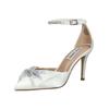 High-Heel-Pumps STEVE MADDEN "STEVE MADDEN Pumps Textil", Damen, Gr. 40, weiß (ivory), Textil, elegant, Schuhe