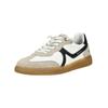Sneaker MUSTANG SHOES "Mustang Shoes Sneaker Lederimitat", Herren, Gr. 41, weiß (ivory), Lederimitat, casual, Schuhe