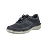 Schnürschuh JOSEF SEIBEL "Josef Seibel Halbschuhe Leder/Textil", Herren, Gr. 43, lila (indigo), Leder, Textil, casual, Schuhe