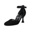 Pumps PAUL GREEN "Paul Green Pumps Veloursleder", Damen, Gr. 38, schwarz, Veloursleder, elegant, Schuhe