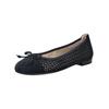 Ballerina CAPRICE "Caprice Ballerinas Veloursleder", Damen, Gr. 38, blau (ozean), Veloursleder, casual, Schuhe