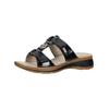 Pantolette ARA "Ara Pantoletten Glattleder", Damen, Gr. 38, schwarz, Glattleder, casual, Schuhe