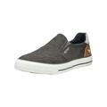 Slipper MUSTANG SHOES "Mustang Shoes Slipper Lederimitat", Herren, Gr. 44, grau, Lederimitat, casual, Schuhe