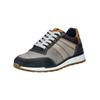 Sneaker BULLBOXER "Bullboxer Sneaker Leder", Herren, Gr. 43, navy, grau, Leder, casual, Schuhe