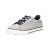 Sneaker MUSTANG SHOES "Mustang Shoes Sneaker Lederimitat", Herren, Gr. 43, grau (hellgrau), Lederimitat, casual, Schuhe