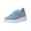 Schnürschuh MUSTANG SHOES "Mustang Shoes Sneaker Baumwolle", Damen, Gr. 39, blau (hellblau), Textil, casual, Schuhe