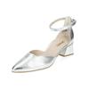 Pumps PAUL GREEN "Paul Green Pumps Leder", Damen, Gr. 37, silber (metallic silber), Leder, casual, Schuhe