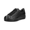 Sneaker PAUL GREEN "Paul Green Sneaker Glattleder", Damen, Gr. 37,5, schwarz, Glattleder, casual, Schuhe