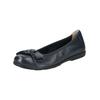 Ballerina CAPRICE "Caprice Ballerinas Leder", Damen, Gr. 37, blau (ozean), Leder, casual, Schuhe