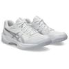 Hallenschuh ASICS "GEL-TASK 4", Gr. 40,5, weiß (weiß, pure silber), Synthetik, sportlich, Schuhe