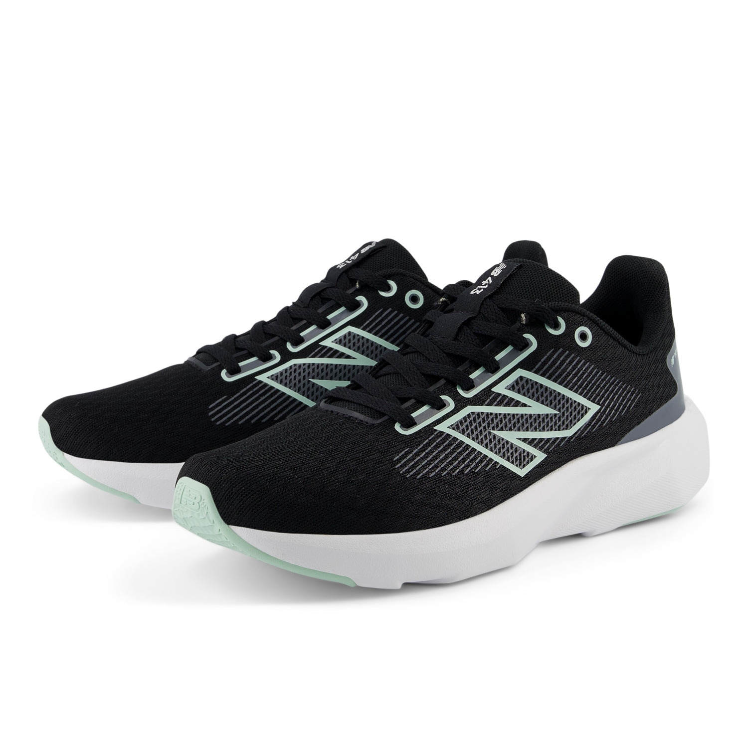 Laufschuh NEW BALANCE "413", Damen, Gr. 39, schwarz, clay ash, castlerock, Synthetik, Schuhe Laufschuh