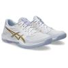 Hallenschuh ASICS "GEL-ROCKET 12", Gr. 42, weiß, champagne, Synthetik, sportlich, Schuhe
