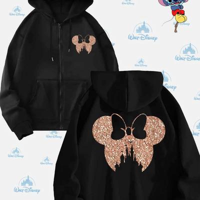 TEMU Licensed, , And Other Cartoon Printed Hoodies, Drawstring Casual Hoodie, Suitable For Winter And Autumn Wear, Women's Clothing Image