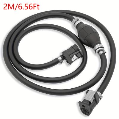 TEMU Manual Pump For Yacht - Outboard Engine Oil Tube, Single-way 8mm Rubber Hose, For Efficient Fuel Pump Assembly Image