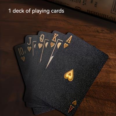 TEMU Playing Cards - Durable Plastic Tabletop Game Set With , , Ideal For Adults & Families, Fun Playing Cards|luxury |quality Image