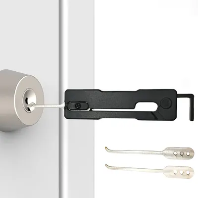 2025 Neues Lock-Pick-Set, faltbar, Dekompressions-Werkzeug-Pick-Set, kompaktes Pick-Toolkit-Set, federbelastetes Outdoor-Bump-Multitool