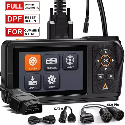 ANCEL HD430 Heavy Duty Truck Diagnostic Scanner DPF Regen For Cummins & Caterpillar Engines Full System Check HD OBD Diesel ﻿