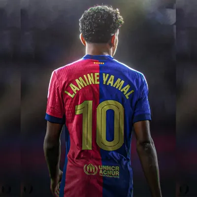 2025 Latest Style Lamine Yamal Short Sleeve Football Shirt Number 10 Youth Kids Training Soccer Uniform Breathable Jersey Tee