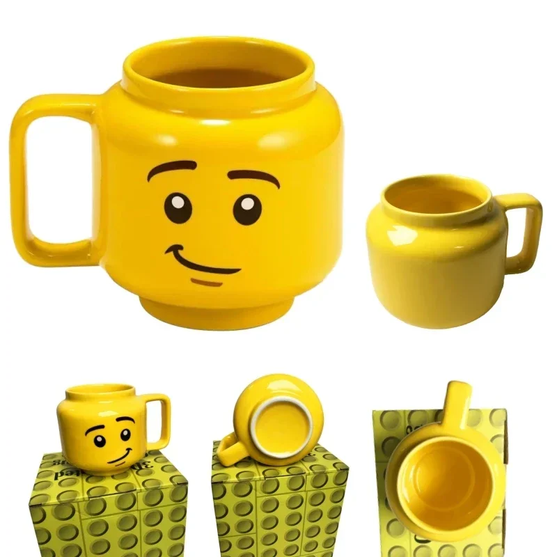 Niedliches Design, Keramiktasse mit Gesichtsausdruck, Weihnachtsgeschenkbox, lustige Tasse, ideales Geschenk für Neujahr, kreatives und einzigartiges Geschenk Image