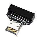 Connettore USB 3.2 Gen 2 Tipo-E Intestazione pannello frontale a USB 3.0 Adattatore di estensione intestazione 20 pin 19 pin per scheda madre desktop