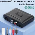 NUOVO USB Bluetooth 5.4 Adattatore ricevitore audio Musica stereo senza fili 3.5mm AUX R/L RCA con supporto microfono U-Disk per amplificatore altoparlante per auto