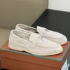 2025, Designer-Schuhe, Damen-Loafer aus Suonde-Leder, luxuriöse Herrenschuhe, bequeme Schuhe, Gummisohlen, flache Damen-Loafer